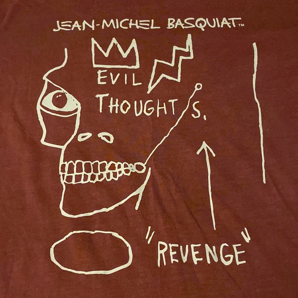 Jean Basquiat T Shirt Crimson Large - Picture 2 of 4